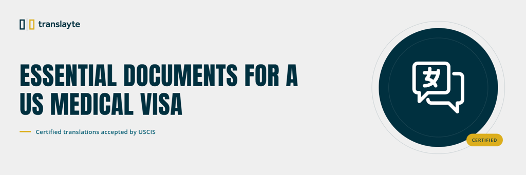 essential documents for a us medical visa