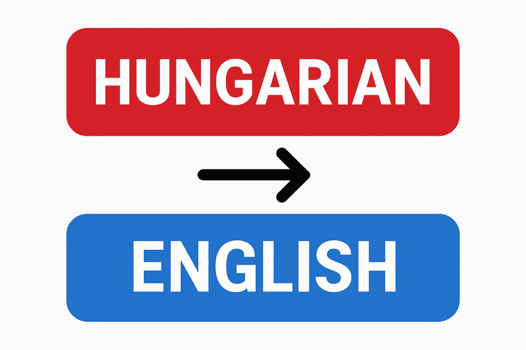 Hungarian to English translation