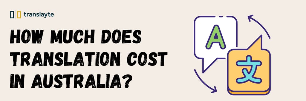 Translator stamping document in Australia, translation cost example