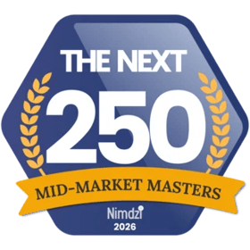 Distintivo Nimdzi The Next 250 — Mid-Market Masters 2026